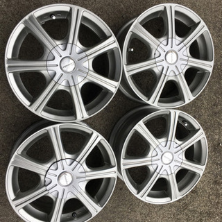 15インチ、アルミホイール4本セット、マルチ、PCD114.3