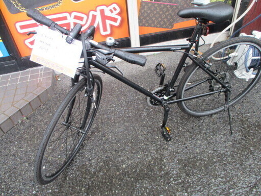 【エコプラス小倉南店】CRACKER クロスバイク 黒　3×7速 28インチ 中古車☆スタッフ永島おすすめ