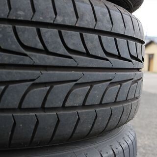 225/45R18 社外アルミホイール タイヤ 4本セット ステージア タイヤ溝