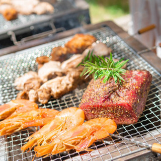 海の日に河原でBBQ！肉好き大集合！🍖