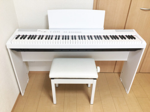 ヤマハ電子ピアノ P-105 88鍵 専用スタンド、イス、カバー、取説付き