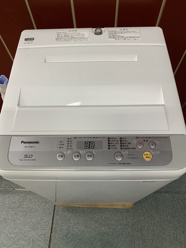 Panasonic　5.0キロ　洗濯機　2018年製　お譲りします。