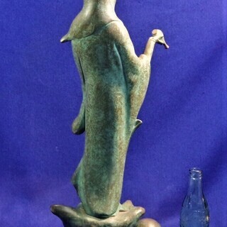 鋳銅製 慈母観音像 63cm観音立像 仏像