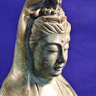 鋳銅製　慈母観音像　63ｃｍ観音立像　仏像