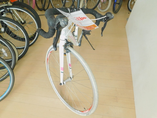 8月限定【エコプラス小倉南店】ルイガノ ロードバイク 白 2×9速 車 