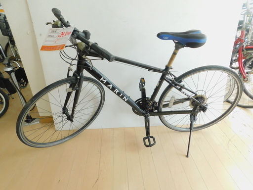 【エコプラス小倉南店】 MARIN クロスバイク 黒　3×8速 中古車☆スタッフ向井おすすめ FJ156