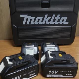 新品・未使用　マキタ互換バッテリー 18v　BL1860 6.0ah 4個