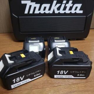 新品・未使用　マキタ互換バッテリー 18v　BL1860 6.0ah 4個