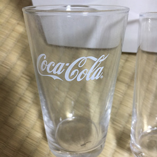 [取引中]Coca-Colaロゴ入りグラス