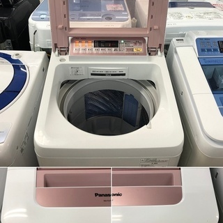  美品【 Panasonic 】パナソニック エコナビ搭載 洗濯7.0㎏ 全自動洗濯機 汚れに即効アタック!「即効泡洗浄」「スピードコース」 NA-FA70H2