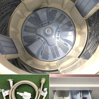  美品【 Panasonic 】パナソニック エコナビ搭載 洗濯7.0㎏ 全自動洗濯機 汚れに即効アタック!「即効泡洗浄」「スピードコース」 NA-FA70H2