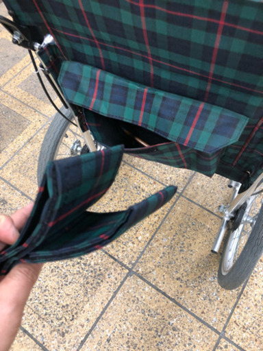 美品 MIKI 車椅子 介護用 アルミフレーム