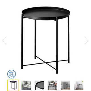【IKEA】サイドテーブルブラック