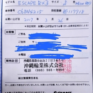GIANT ESCAPE RX3　　サイズS