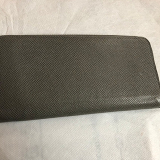 ルイヴィトン ラウンド 長財布 グレー 小物 中古品