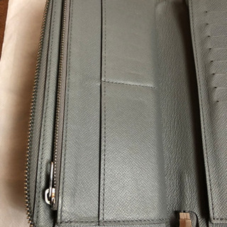 ルイヴィトン ラウンド 長財布 グレー 小物 中古品