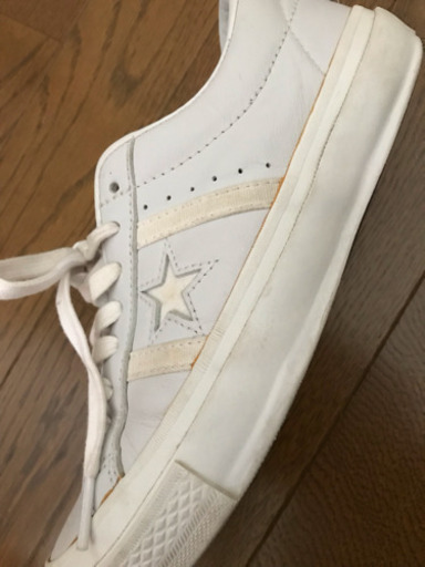 ロンハーマン×コンバースオールスターレザー白 23.5〜24 レザー