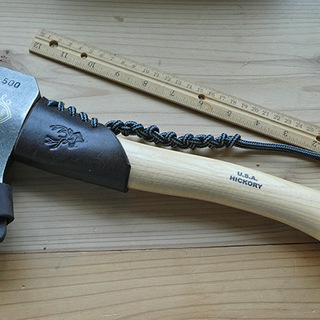 新品、イタリア高級小型手斧 PRANDI 斧カバネックガード付き