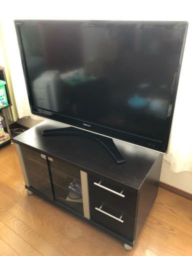 【取引中】テレビ42型(REGZA) テレビ台付