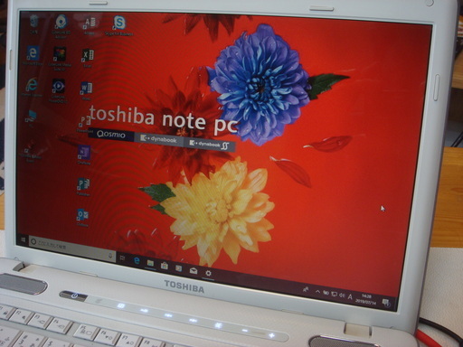 ノートパソコン TOSHIBA dynabook CXW47LW PABX51LLT  Win10 64bit 新品SSD 120GB(中古)