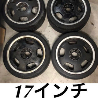 【中古品】17インチ ホイール 4穴/5穴 ディッシュホイール ...