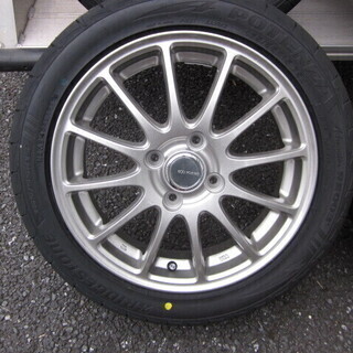 走行未使用　軽全般に装着可能　ブリヂストンホイール+ポテンザ１６５/５５-１５　４本