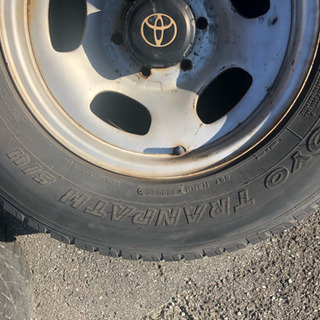 TOYOTA ランドクルーザー 70 純正 鉄ホイール タイヤ付き