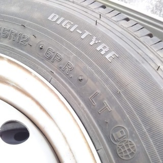 夏 12インチ 145R12  6PR LT アトレー ハイゼット ダイハツ純正ホイール 軽トラック 中古/4本