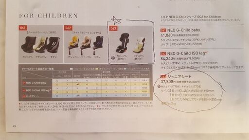 【新品未開封】トヨタ純正ジュニアシート　大幅値引き！新品なのに75%OFF定価37800円→9800円 値引き交渉承ります！
