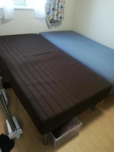 取引先仮決定 ニトリ脚付マットレスシングル２つセット せみ 青山の寝具 マットレス の中古あげます 譲ります ジモティーで不用品の処分