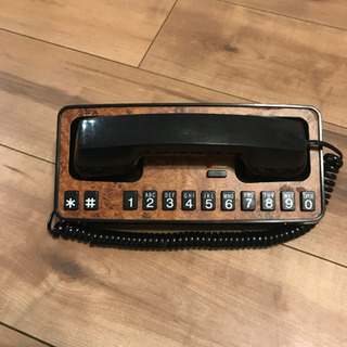 レトロ 黒 電話機 