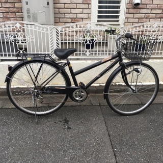 【27インチ】自転車シマノ6段変速オートライト