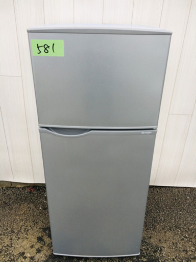581番 SHARP✨2015年製ノンフロン冷凍冷蔵庫❄️SJ-H12Y-S‼️