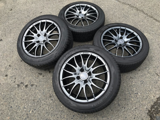 WＯＲＫ ＳＴＥＥＺ 4本セット 15X6.5J ET38 4X100 FIREHAWK WIDE OVAL「2017年製造」(185/55R15 82V)ファイアストン 管理番号71402