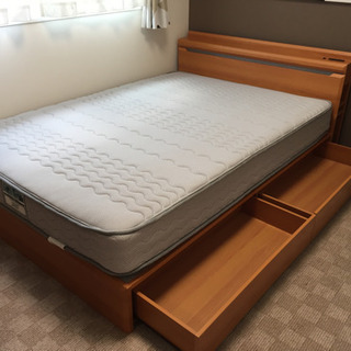 ☆お取引中☆《美品》ニトリ ダブルベッド マットレスセット