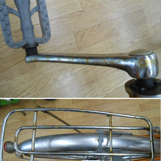 マルキン ママチャリ 26インチ 自転車 3段変速レバー オレンジ FONCE