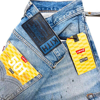 正規品 KITH × Levi's コラボデニムパンツ 501 ミディアムブルー