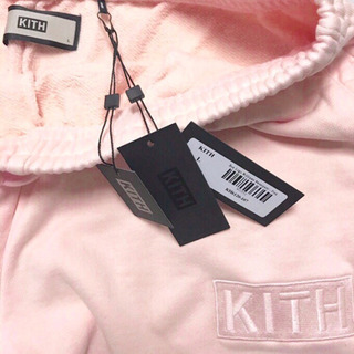 正規品 KITH キス クラシック ボックスロゴ スウェットパンツ ピンク