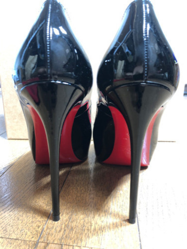 【新品】Christian Louboutin クリスチャンルブタン オープン トゥ ハイヒール