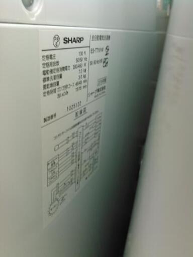 SHARP　7kg洗濯機 ES-T710　（2018）