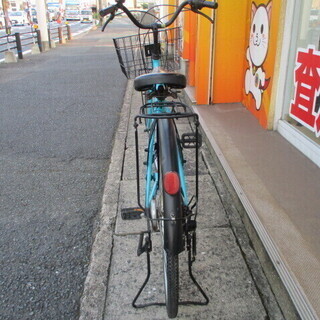 エコプラス小倉南店】pour-toujours 自転車 26インチ 6段変速 青 中古車