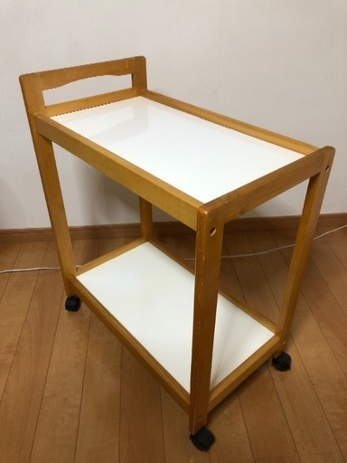 木製キッチンワゴン