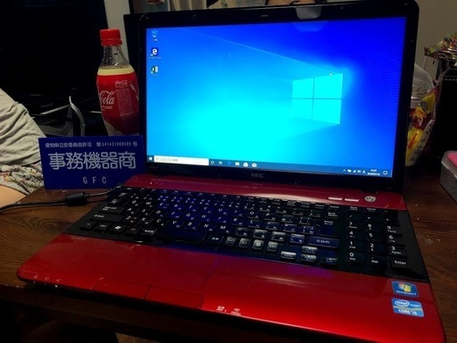 Corei5搭載！メモリ増設！ブルーレイ対応！ハイスペックでオシャレな赤！Windows10・オフィス認証済！