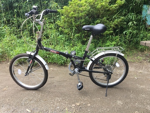 折りたたみ自転車　SHINE WOOD　20インチ　ブラック