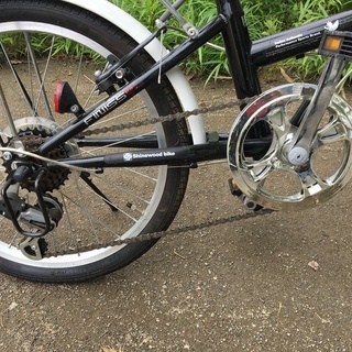 折りたたみ自転車 SHINE WOOD 20インチ ブラック