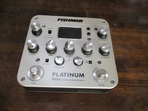 FISHMAN  アコギ・ベース用プリアンプDI  Platinum Pro EQ/DI Analog Preamp