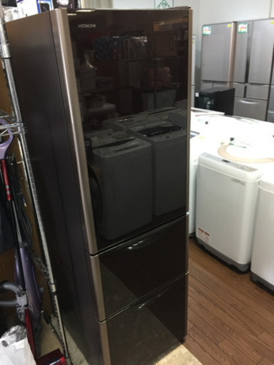 大好き 3ドア冷蔵庫 日立 R-S3200FV（XT） 自動製氷機能付き 315L 2016年式 冷蔵庫
