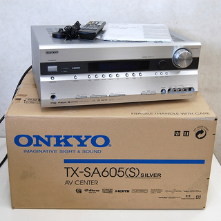 ONKYO AVセンター TX-SA605 AVアンプ 箱・取扱説明書・リモコン
