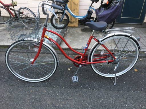 【商談中】24インチ自転車、半年間使用の美品