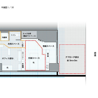 【Macヘルプデスク常駐！周辺機器・工作ツール・器具等充実！】共同作業場の入居者募集中！（3区画中の1区画）［そうのシェアオフィス］ - 不動産